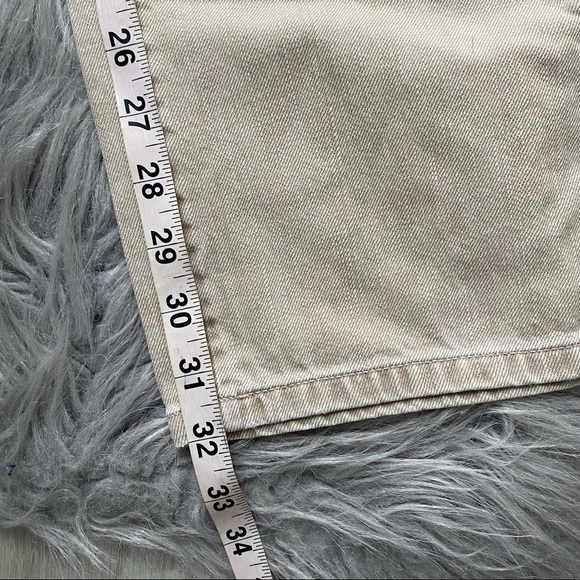 Calvin Klein VTG Beige Bleached Straight Leg Jeans Size 34 - Picture 7 of 9